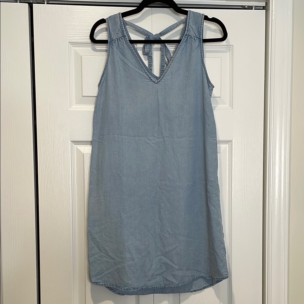 GAP Womens Denim Mini Dress Size XS Minimalist Capsule‎ Dainty Feminine Preppy